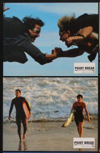 1d855 POINT BREAK 9 French LCs '91 Keanu Reeves & Patrick Swayze surfing & skydiving, extreme!