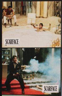 1d873 SCARFACE 12 French LCs '84 Al Pacino, Michelle Pfeiffer, Brian De Palma, Oliver Stone