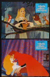 1d878 SLEEPING BEAUTY 12 French LCs R70s Walt Disney cartoon fairy tale fantasy classic!