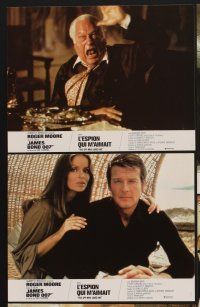 1d888 SPY WHO LOVED ME 12 style B French LCs '77 Roger Moore as James Bond 007, sexy Barbara Bach!