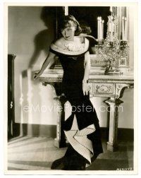1e605 GLORIA SWANSON deluxe 10x13 still '36 full-length in great dress by elaborate table!
