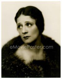 1e623 IRENE RICH deluxe 10.25x13.25 still '20s head & shoulders portrait with fur by Russell Ball!