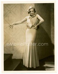 1e633 JOAN CRAWFORD deluxe 10x12.75 still '30s full-length sexy standing portrait by Hurrell!