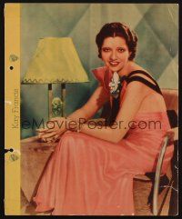 1e121 KAY FRANCIS Dixie ice cream premium '30s sexy seated portrait with biography on back!