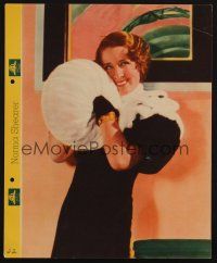 1e128 NORMA SHEARER Dixie ice cream premium '30s standing portrait with biography on back!