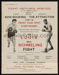 1e022 SCHMELING-LOUIS special poster '36 one of the best boxing matches ever!