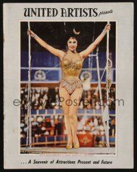 1e013 UNITED ARTISTS 1955-1956 studio yearbook '55 sexy Gina Lollobrigida in skimpy circus outfit!