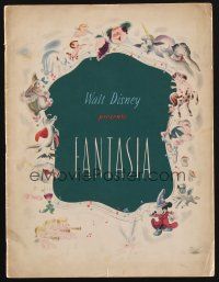 1e159 FANTASIA program '40 great images of Mickey Mouse & others, Disney musical cartoon classic!
