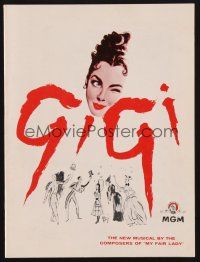 1e164 GIGI program '58 art of winking Leslie Caron, Best Director & Best Picture winner!
