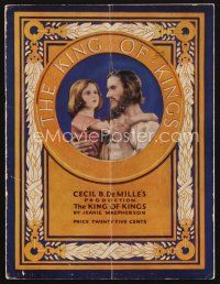 1e173 KING OF KINGS program '27 Cecil B. DeMille, H.B. Warner as Jesus & Dorothy Cumming!