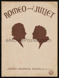 1e184 ROMEO & JULIET program '36 Norma Shearer, Leslie Howard, John Barrymore, William Shakespeare