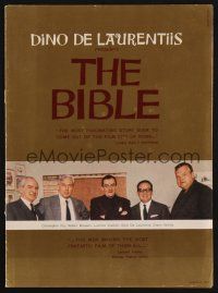1e051 BIBLE trade ad '64 pre-production, directors Orson Welles, Luchino Visconti & Robert Bresson!