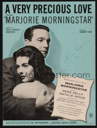 1e821 MARJORIE MORNINGSTAR sheet music '58 Gene Kelly, Natalie Wood, A Very Precious Love!