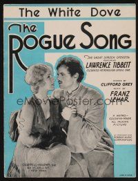 1e859 ROGUE SONG sheet music '30 opera star Lawrence Tibett, Catherine Dale Owen, The White Dove!