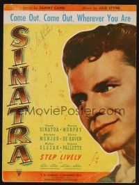 1e883 STEP LIVELY sheet music '44 Frank Sinatra, Come Out, Come Out, Wherever You Are!