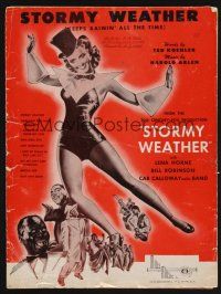 1e885 STORMY WEATHER sheet music '43 Lena Horne, Cab Calloway, Stormy Weather!