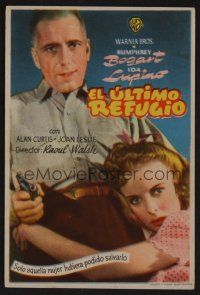 1e333 HIGH SIERRA Spanish herald 1947 Humphrey Bogart as Mad Dog Killer Roy Earle, sexy Ida Lupino!