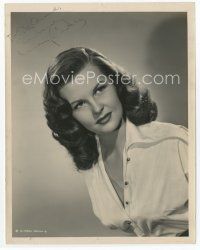 1e250 MARY CASTLE signed 8x10 still '50 waist-high portrait of the sexy brunette by Coburn!