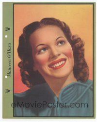1e124 MAUREEN O'HARA Dixie ice cream premium '40s great smiling portrait + biography on back!