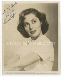 1e286 VIVECA LINDFORS signed 8x10 still '51 waist-high portrait of the pretty actress!