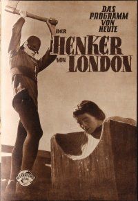 1e525 TOWER OF LONDON Austrian program '53 Boris Karloff, Basil Rathbone, different images!