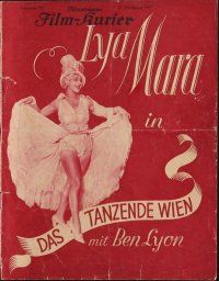 1e413 DANCING VIENNA German program '27 many images of pretty Lya Mara & young Ben Lyon!