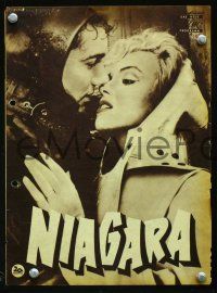1e437 NIAGARA German program '53 different images of sexy Marilyn Monroe & Joseph Cotten!
