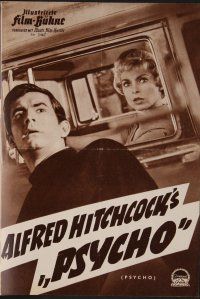 1e444 PSYCHO Film Buhne German program '60 Janet Leigh, Anthony Perkins, Hitchcock, different!