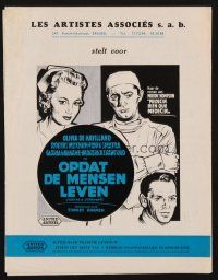 1f256 NOT AS A STRANGER Belgian pressbook '55 Robert Mitchum, Olivia De Havilland, Frank Sinatra!