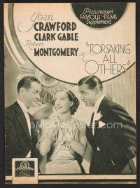 1f322 FORSAKING ALL OTHERS English magazine '34 a Picturegoer supplement all about this movie!