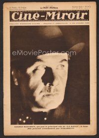1f350 CINE-MIROIR French magazine April 25, 1930 cowboy George Bancroft starring in Thunderbolt!