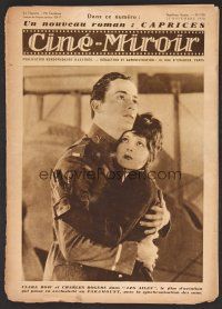 1f348 CINE-MIROIR French magazine November 23, 1928 Clara Bow & Buddy Rogers embracing from Wings!