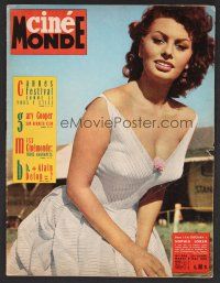 1f357 CINEMONDE French magazine May 9, 1961 beautiful Sophia Loren starring in Two Women!