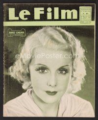 1f373 LE FILM French magazine August 18, 1935 head & shoulders c/u of pretty Anny Ondra!