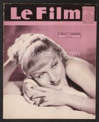 1f372 LE FILM French magazine July 14, 1935 close up of sexy naked Carole Lombard!