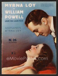 1f391 WILLIAM POWELL/MYRNA LOY French magazine '30s special issue of completely about them!