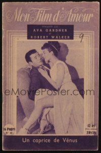 1f281 ONE TOUCH OF VENUS no 42 French program '49 sexy Ava Gardner, Robert Walker!