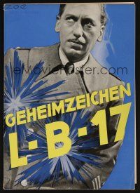 1f297 GEHEIMZEICHEN LB 17 German pressbook '38 Tourjansky directed, Willy Birgel, HIlde Weissner!