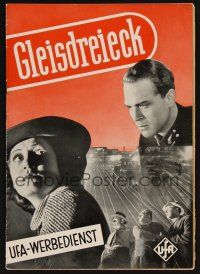 1f298 GLEISDREIECK German pressbook '37 Gustav Frohlich, Heli Finkenzeller, Paul Hoffmann!