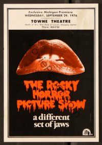 1f090 ROCKY HORROR PICTURE SHOW herald '75 classic close up lips image, a different set of jaws!