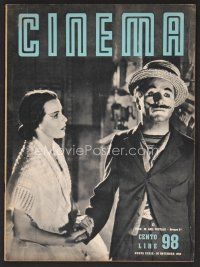 1f402 CINEMA Italian magazine November 30, 1952 Charlie Chaplin & Claire Bloom in Limelight!