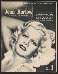 1f408 JEAN HARLOW Italian magazine '30s special issue of Cinemagazzino all about her!