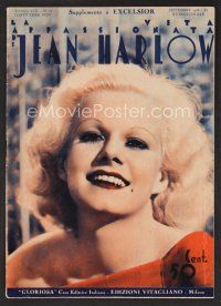1f409 JEAN HARLOW Italian magazine September 1933 special issue of Excelsior all about her!