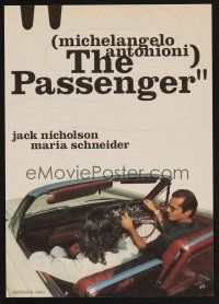 1f224 PASSENGER Japanese 7.25x10.25 R96 Jack Nicholson & Maria Schneider in white convertible!