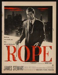 1f015 ROPE magazine ad '48 great image of James Stewart, Alfred Hitchcock classic!