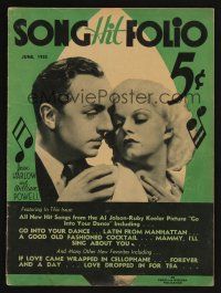 1f147 SONG HIT FOLIO magazine June 1935 romantic close up of William Powell & Jean Harlow!
