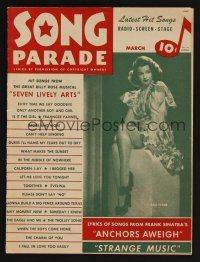 1f152 SONG PARADE magazine March 1945 full-length portrait of sexy Dale Evans!