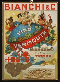 1f037 BIANCHI & C special 7x10 tag '32 cool artwork for Italian vermouth!