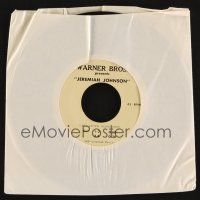 1f004 JEREMIAH JOHNSON 45 RPM record '72 Robert Redford, music beds & radio commercials!