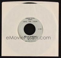 1f005 SAVE THE TIGER 45 RPM record '73 Oscar Winner Jack Lemmon, Lauren Heineman